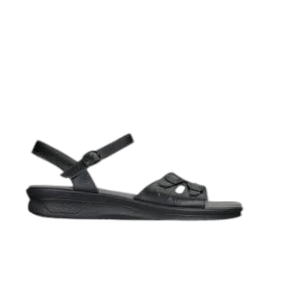 Keen Women's Black Duo Leather Open Toe Slingback Sandals Size 8.5